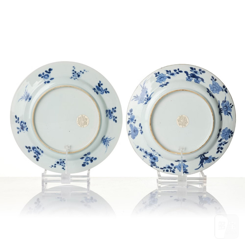 A set of six blue and white dishes, - 图5